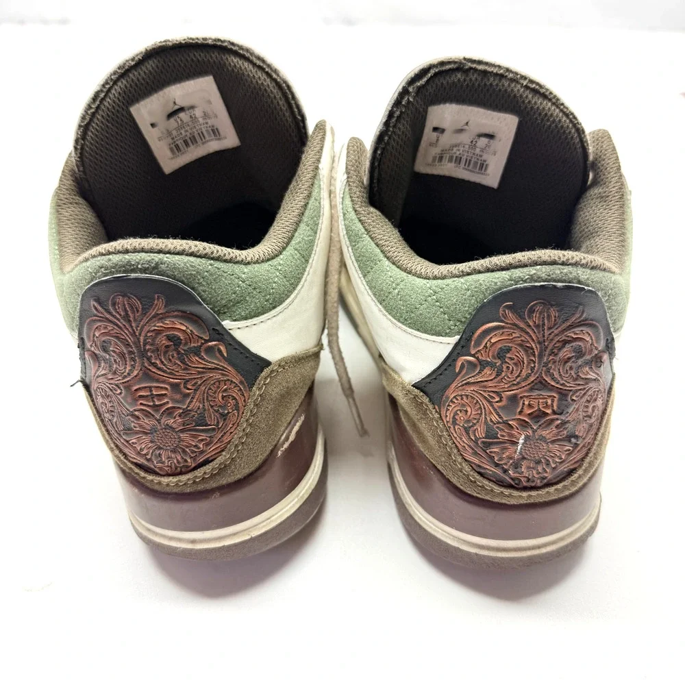 Nike/Jordan 3 Retro Year Of The Tiger Shoes Men's Size 8.5 US White/Brown